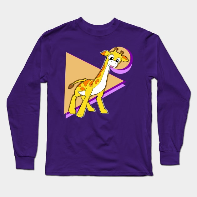 Jeff the Giraffe Long Sleeve T-Shirt by RockyHay